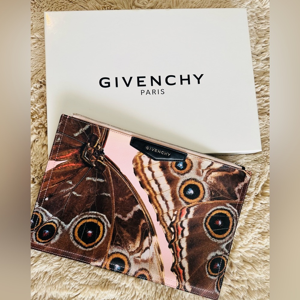 RARE PRINT *GIVENCHY* Antigona Butterfly Clutch Bag